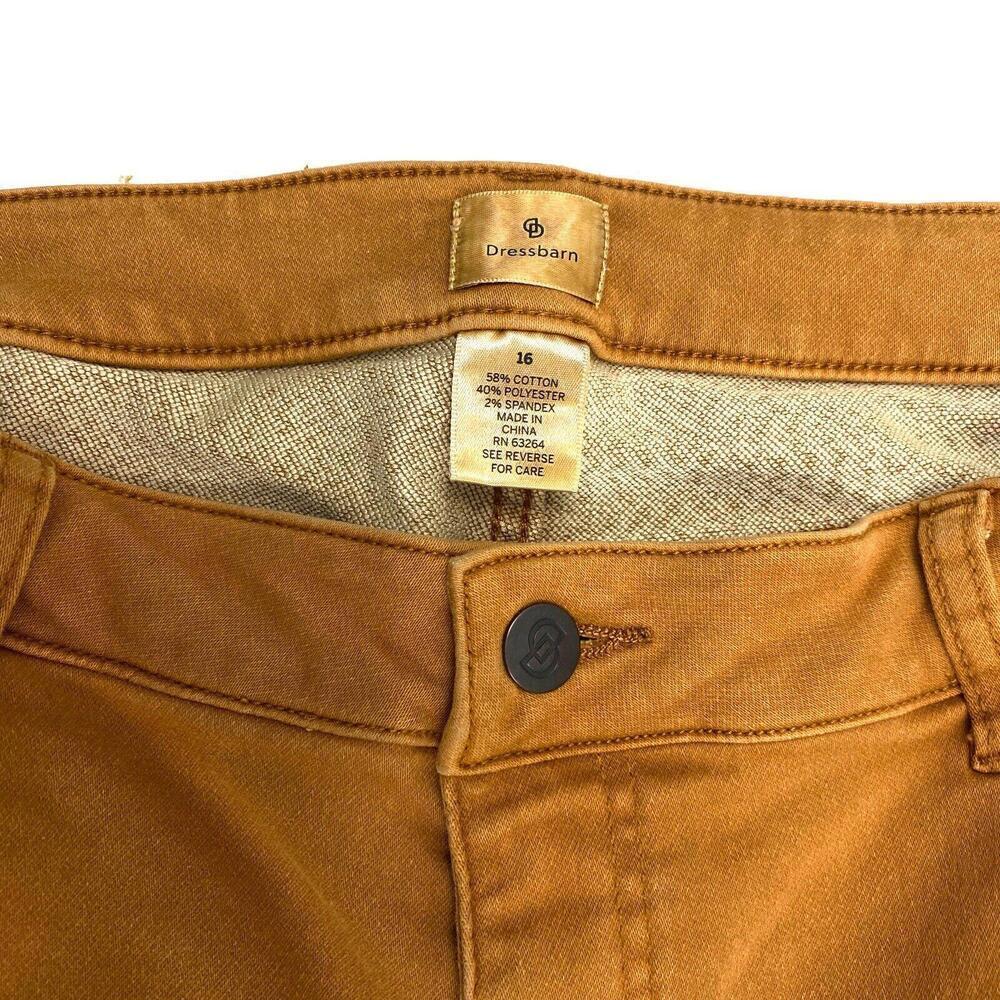 Dressbarn Straight Leg‎ Women's size 16 Beige Tan Denim Jeans - Picture 3 of 3